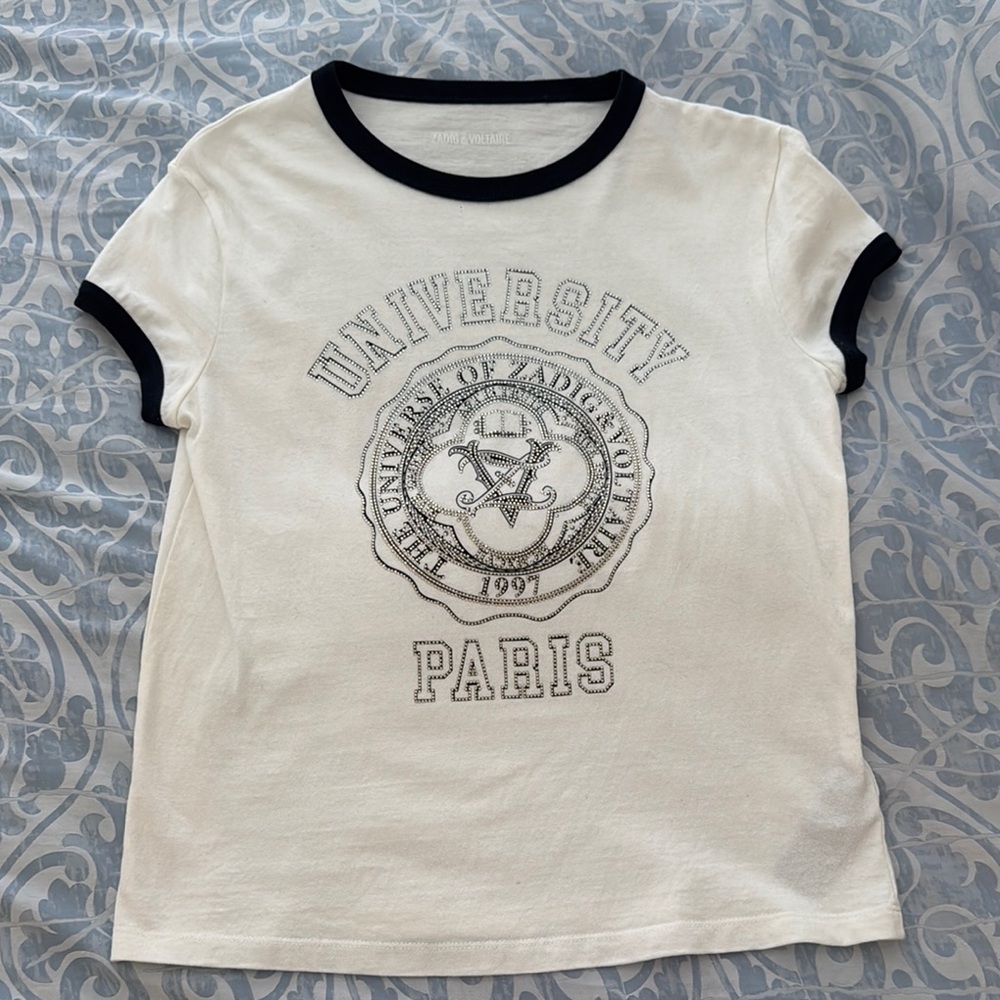 Zadig & Voltaire woman sparkle White T-Shirt